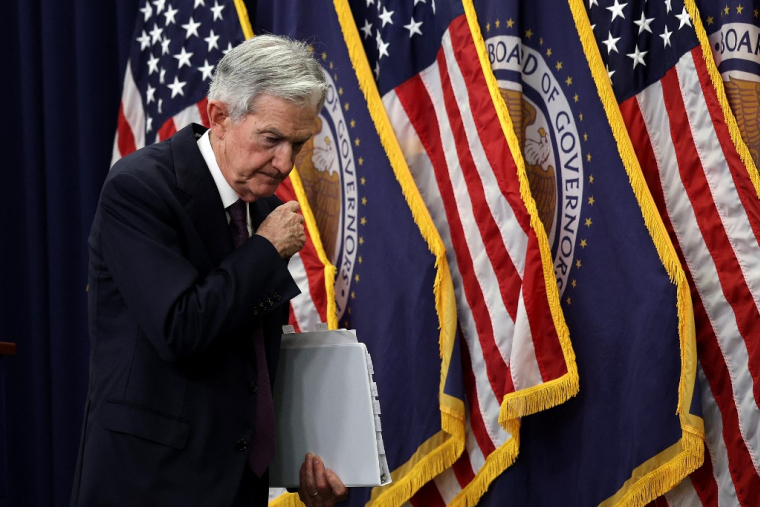 Jerome Powell, le 18 juin 2025, à Washington DC ( GETTY IMAGES NORTH AMERICA / WIN MCNAMEE )