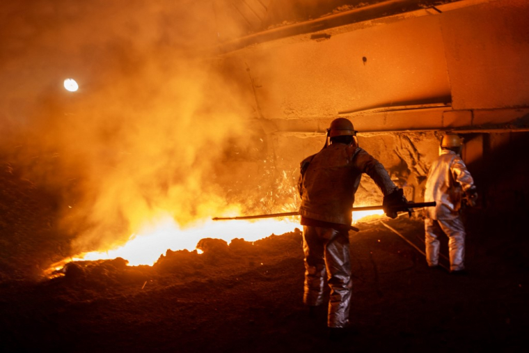 Une aciérie en Chine (illustration) ( AFP / - )