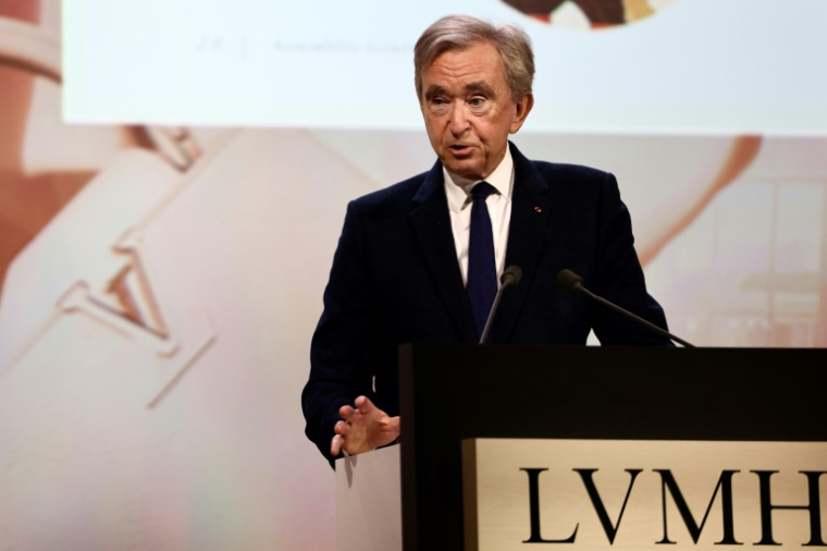 Bernard Arnault, PDG du numéro un mondial du luxe LVMH. ( AFP / Thibaud MORITZ )