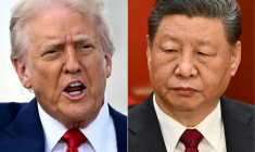 Montage de Donald Trump et Xi Jinping. ( AFP / MANDEL NGAN )