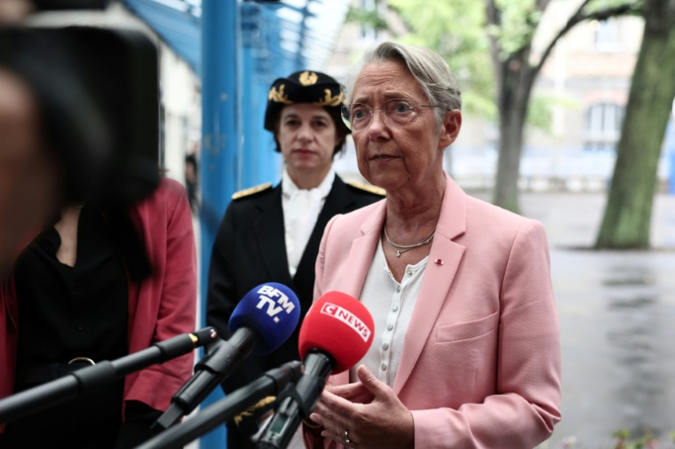 La ministre de l'Education Elisabeth Borne à Paris, le 26 juin 2025 ( AFP / Thibaud MORITZ )