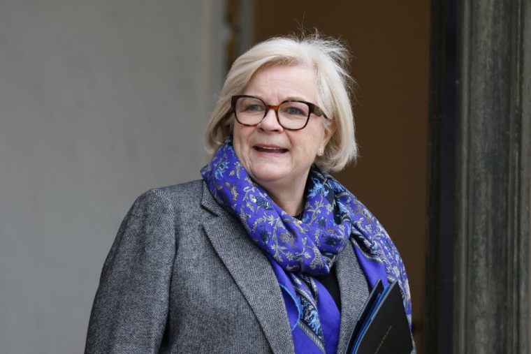 Catherine Vautrin, à Paris, le 15 janvier 2025 ( AFP / LUDOVIC MARIN )