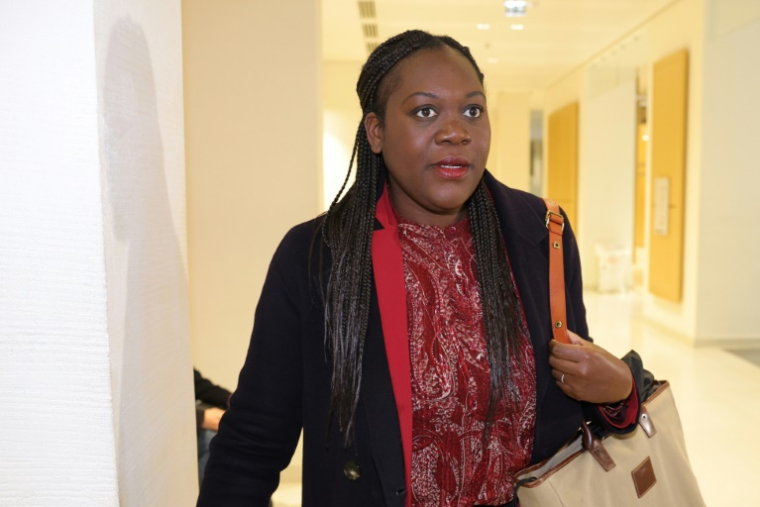 L'ancienne députée La République en marche (LREM) Laetitia Avia, au palais de justice de Paris, le 9 mai 2023 ( AFP / Thomas SAMSON )